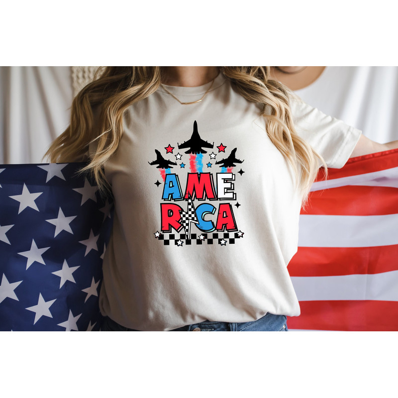 Patriotic American Shirt, Patriots Shirt, 4th of July Shirt, Groovy 4th of July Shirt, 4th of July Gifts, Kids American Tshirt, USA Crewneck - 1.jpg