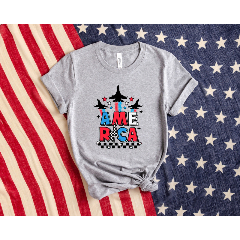 Patriotic American Shirt, Patriots Shirt, 4th of July Shirt, Groovy 4th of July Shirt, 4th of July Gifts, Kids American Tshirt, USA Crewneck - 2.jpg