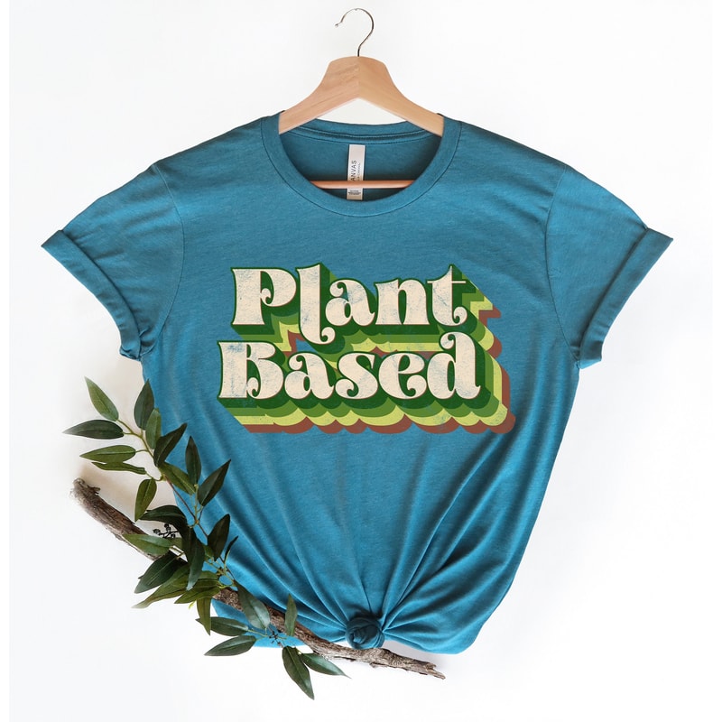 Plant Based Vegan Shirt,Powered By Plants Shirt,Go On Veggies Shirt,Plant Based Lifestyle,Vegetarian Shirt,Herbivore Shirt,To Be Vegan Tee - 1.jpg