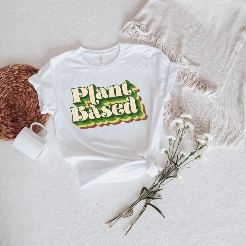Plant Based Vegan Shirt,Powered By Plants Shirt,Go On Veggies Shirt,Plant Based Lifestyle,Vegetarian Shirt,Herbivore Shirt,To Be Vegan Tee - 3.jpg
