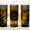 Sunflower Tumbler, Cow Sunflower Tumbler, Cow Sunflower Skinny Tumbler.png