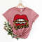 Queen Lips Shirt,Attractive Queen Lips Shirt,Beautiful Girl Has a Red Lips Shirt,Queen with chain,Lip Shirt,Dripping Lips Shirt,gift for her - 1.jpg