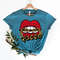 Queen Lips Shirt,Attractive Queen Lips Shirt,Beautiful Girl Has a Red Lips Shirt,Queen with chain,Lip Shirt,Dripping Lips Shirt,gift for her - 3.jpg
