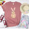 Rabbit T-shirt, Easter Shirt, Bunny Tee, Floral Bunny Shirt, Cute Easter Gift, Bunny Apparel Shirt, Rabbit Lover Shirt, Spring, Gift for her - 1.jpg