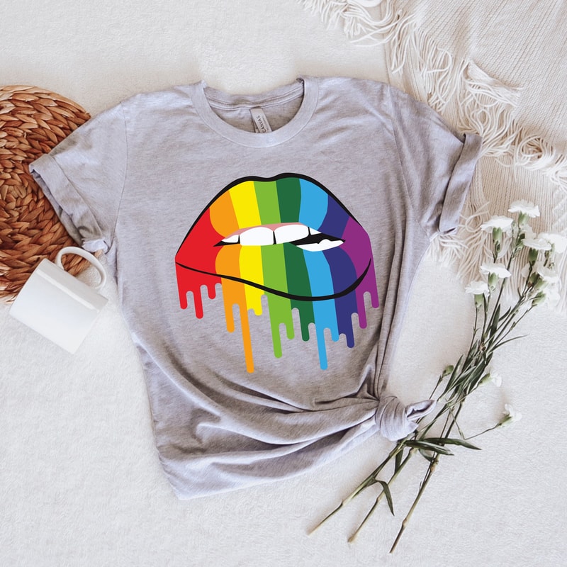 Rainbow Lips Shirt, LGBT Lips Shirt,Rainbow Shirt,LGBT Shirt,Lips Tshirt,Pride Shirt,Tee Shirts Women,Equality Shirts,Boho Tshirt,Gay Tshirt - 2.jpg