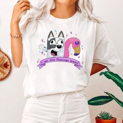 bluey muffin i am the flamingo queen svg, the bluey svg, bluey birthday party svg, custom bluey family svg