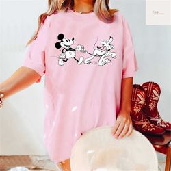 mickey mouse shirt, mickey and pluto, pluto shirt, disney mickey shirt, disneyland shirt, disney shirt, disney world shi