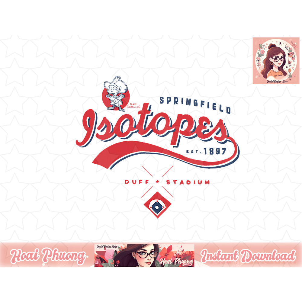 The Simpsons Springfield Isotopes Duff Stadium Logo png, instant download.jpg