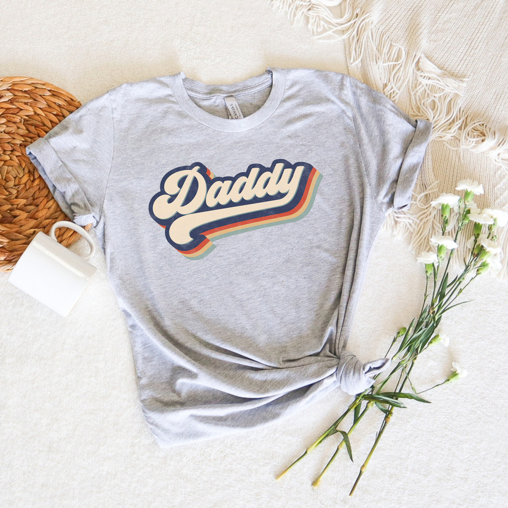 Retro Comfort Daddy Shirt, Vintage Distressed Daddy Shirt, Happy Father's Day Tshirts, Dad Crewneck, Personalized Father's Day, Dad Birthday - 2.jpg