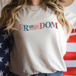 retro comfort freedom shirt,  vintage distressed american flag shirt,  happy 4th of jul