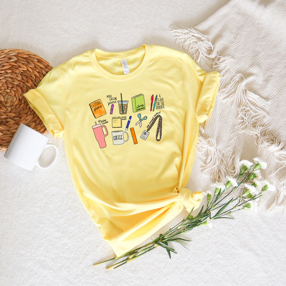 Retro Comfort Teacher Shirt, Unisex Cute Teacher Shirts, Vintage Teacher Tees, Teacher Appreciation, A Flair For The Dramatic, Teacher Gifts - 3.jpg