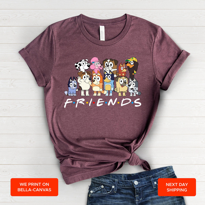 Friends Bluey T-Shirt Bluey Friends Shirt Bluey Friends Tee Bluey Family Friends Shirt Bluey Friends Gift MRV1590 - 6.jpg