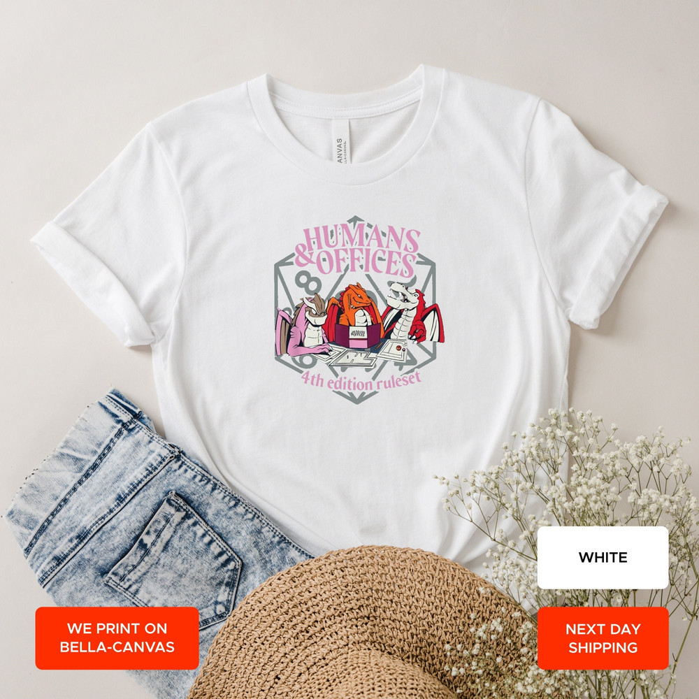 Humans And Offices Dragons Playing A Game In A Dungeon Shirt, Family Game Night, Dungeon Master Tee, Board Game Gaming Gifts, AY84 - 1.jpg