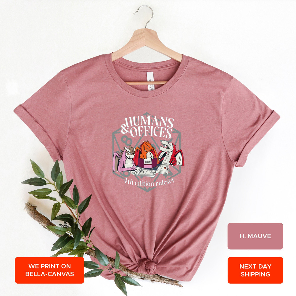 Humans And Offices Dragons Playing A Game In A Dungeon Shirt, Family Game Night, Dungeon Master Tee, Board Game Gaming Gifts, AY84 - 3.jpg