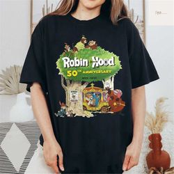 robin hood 50th anniversary shirt, robin hood shirt, disney t-shirt, robin hood and friends, robin hood t-shirt, disney