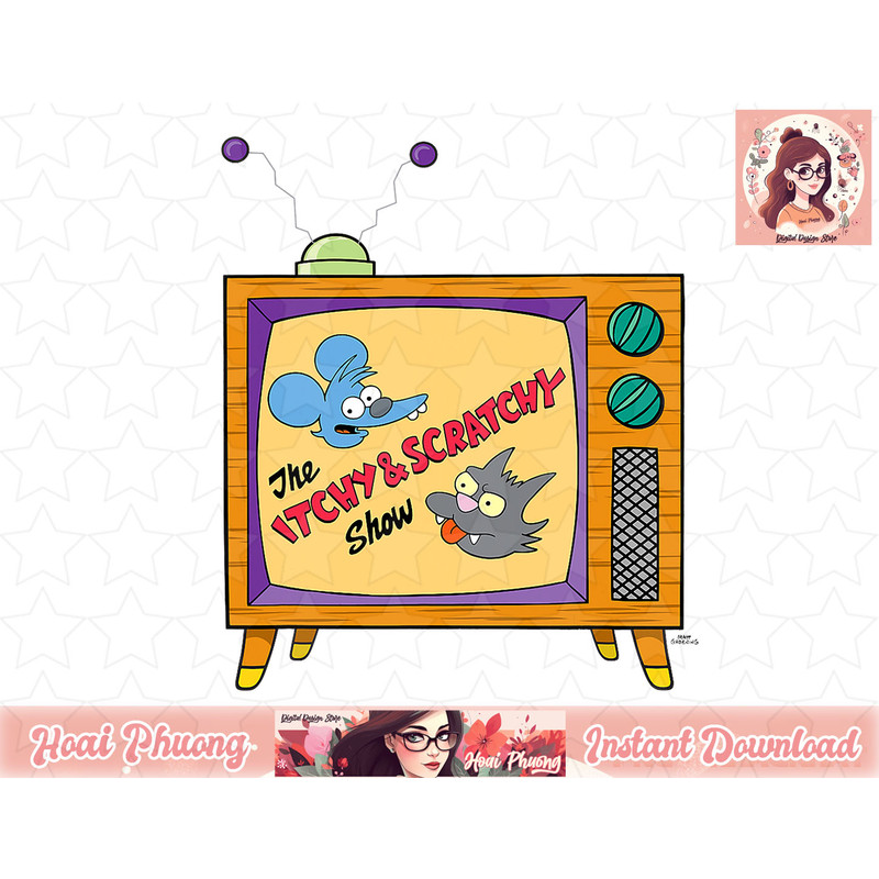 The Simpsons The Itchy & Scratchy Show Logo png, instant download.jpg