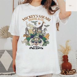 mickey safari travel and co shirt, mickey safari shirt, vintage animal kingdom shirt, disney wild shirt, disney safari t
