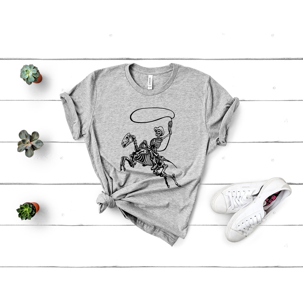 Skeleton Hunter Cowboy Shirt,America Cowboy Shirt,Southern Rodeo Shirt,Cowboy Horse Shirt,Cactus Shir,Western Shirt,Wild Shirt,Country Shirt - 2.jpg