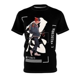 city street tee (black), graphic, t-shirts anime, men, women, men t-shirt , women t-shirt, street wear, short sleeve, a