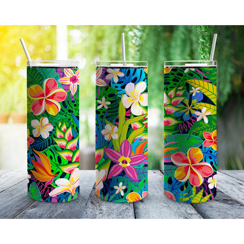 Tropical Paradise Tumbler, Tropical Paradise Skinny Tumbler.png