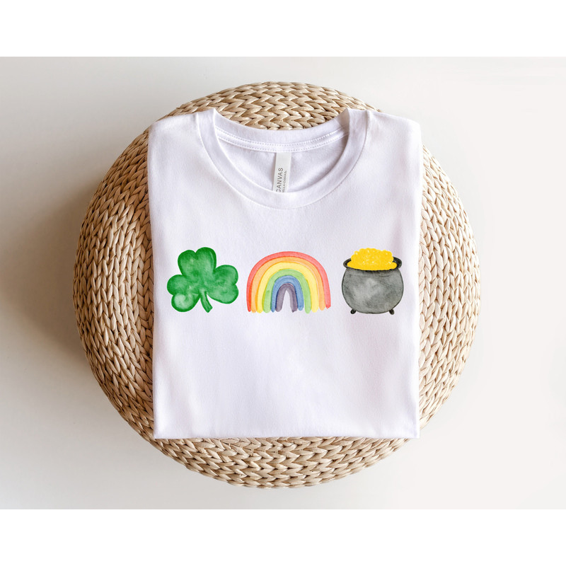 St Patricks Day Tshirt,Cute Women Crewneck St Pattys Shirt,Shamrock Lucky Rainbow Tshirt,Retro Vintage Irish Sweatshirt,Gift For St Patricks - 1.jpg