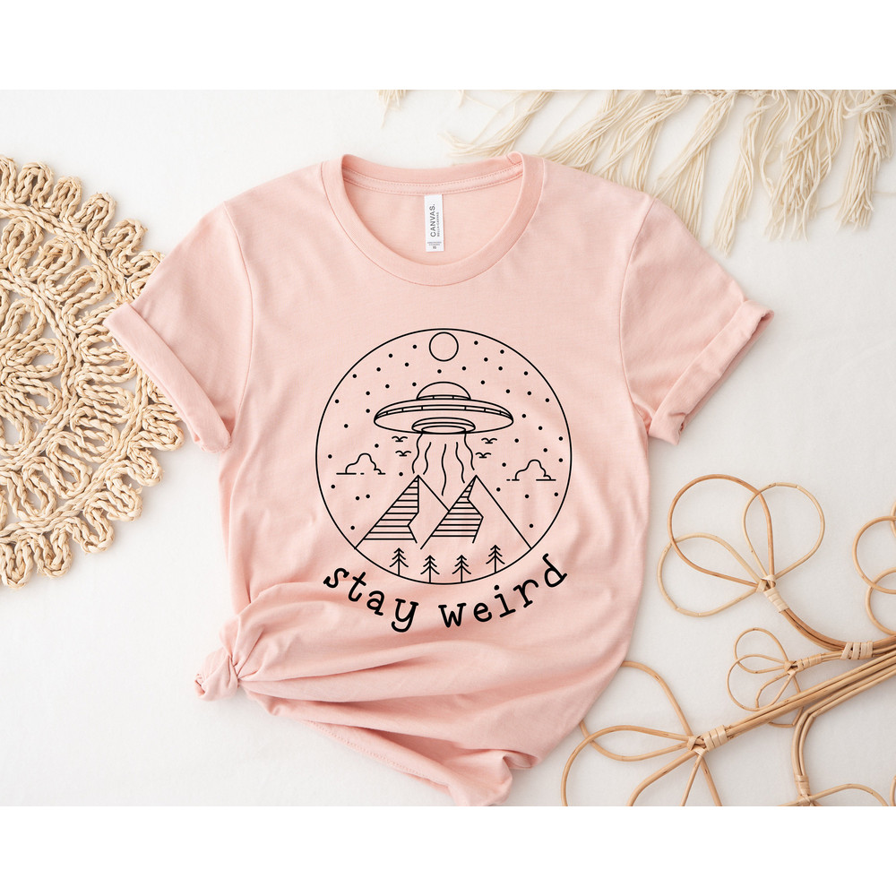 Stay Weird Alien Shirt,Ufo Alien Shirt,Loch Monster Alien Shirt,Spacecenter Shirt,Funny Alien Tee,Sarcastic Shirt - 3.jpg
