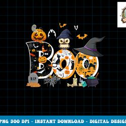 Halloween Costume Boo Owl Witch Hat Spider Pumpkin png, sublimation copy