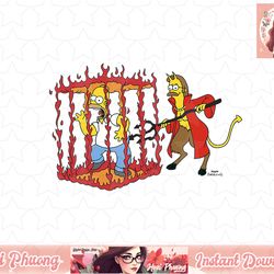 the simpsons treehouse of horror devil flanders & homer png, instant download