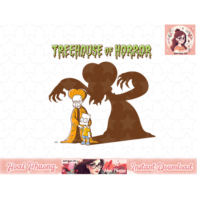 The Simpsons Treehouse of Horror Dracula Burns and Bart png, instant download.jpg