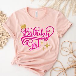 the birthday girl shirt, 2022 birthday party girl shirt, birthday squad shirt,  youth bi