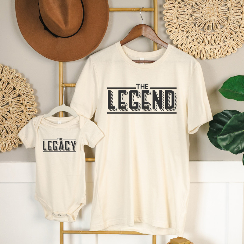 The Legend The Legacy, Legend Father And Son Shirt, Matching Dad And Kid Shirt, Personalized Father's Day Shirt, Gift For Dad, Dad To Be Tee - 2.jpg
