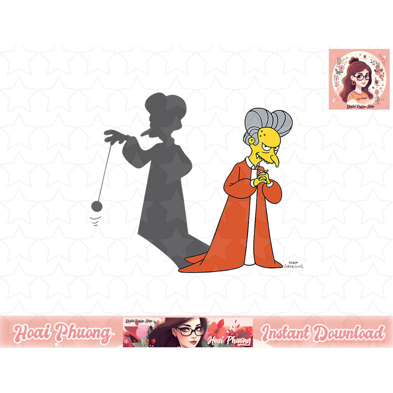 The Simpsons Treehouse Of Horror Dracula Burns V-2 png, instant download.jpg