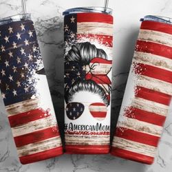 american mom tumbler, american mom skinny tumbler, designs skinny tumbler