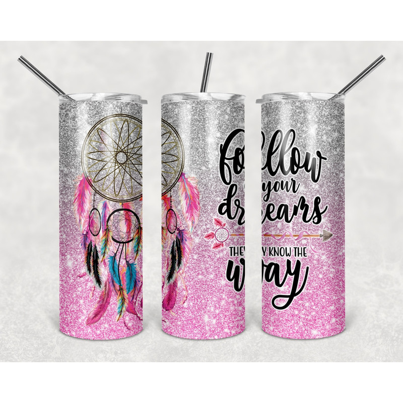 Dream Catcher Tumbler, Dream Catcher Skinny Tumbler, Designs Skinny Tumbler.jpg