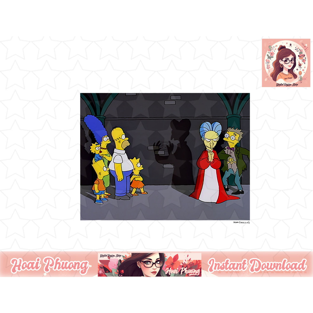 The Simpsons Treehouse Of Horror Dracula Shadow Mr. Burns png, instant download.jpg