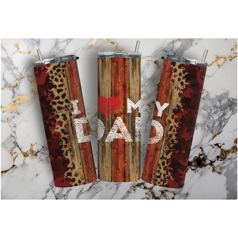 I Love My Dad Tumbler, I Love My Dad Skinny Tumbler, Designs Skinny Tumbler.jpg