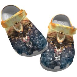 hollow knight crocs, hollow knight clog shoes unisex, game crocs, hollow knight, game sandals