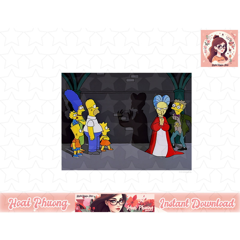 The Simpsons Treehouse Of Horror Dracula Shadow Mr. Burns V2 png, instant download.jpg