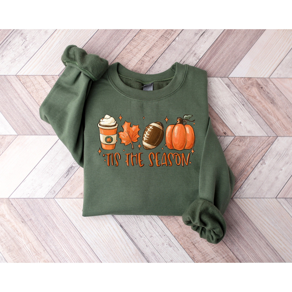 Tis The Season Shirt,Fall Pumpkin Shirt,Pumpkin Latte,Sweatshirt For Women,Women Fall Tees,Fall Season Shirt,Cute Pumpkin Shirt,Autumn Shirt - 1.jpg