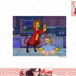 the simpsons treehouse of horror flanders in homer hell png, instant download