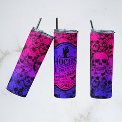 halloween collage tumbler,halloween hocus pocus straight wrap skinny tumbler,halloween spooky sublimation skinny tumbler