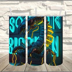 Scorpion Neon Tumbler, Designs Skinny Tumbler, Scorpion Neon Skinny Tumbler