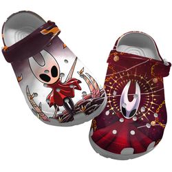 hollow knight clog shoes unisex, hollow knight crocs, game sandals, hollow knight, game crocs