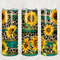 Sunflowers Rustic Tumbler, Sunflowers Rustic Skinny Tumbler, Designs Skinny Tumbler.jpg