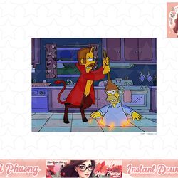 the simpsons treehouse of horror flanders in homer hell v-2 png, instant download