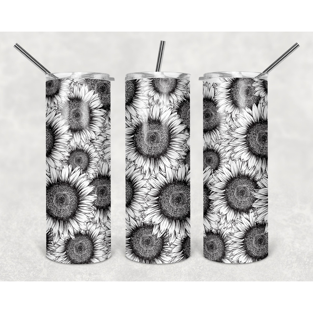 Sunflowers Tumbler, Sunflowers Skinny Tumbler, Designs Skinny Tumbler.jpg