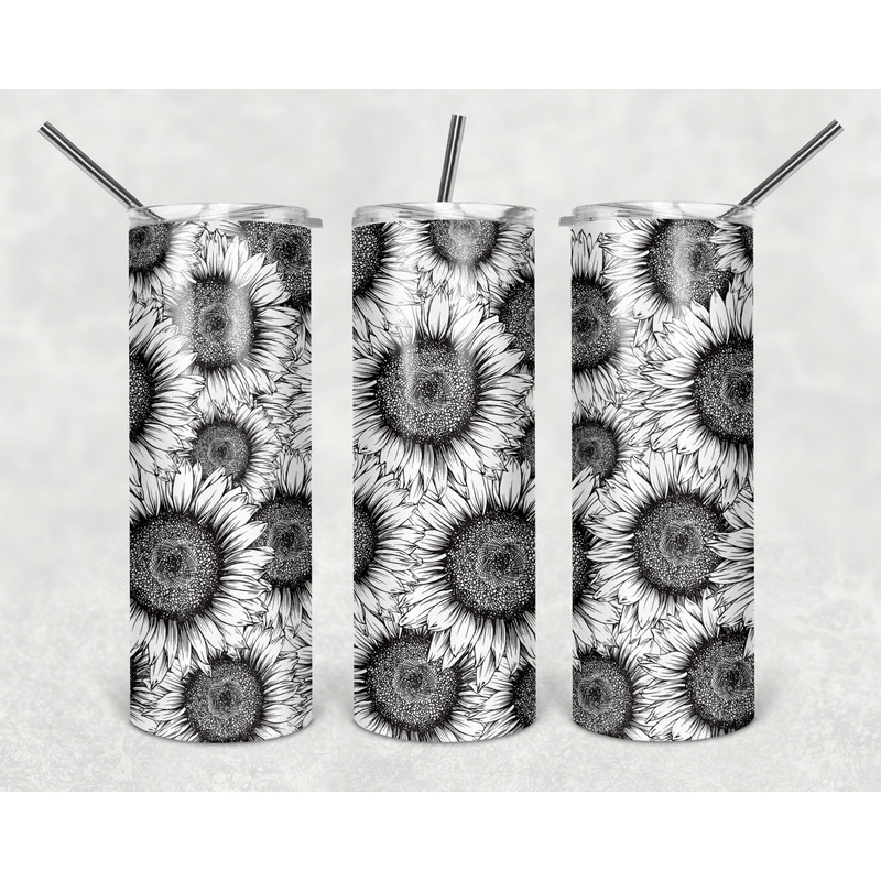 Sunflowers Tumbler, Sunflowers Skinny Tumbler, Designs Skinny Tumbler.jpg