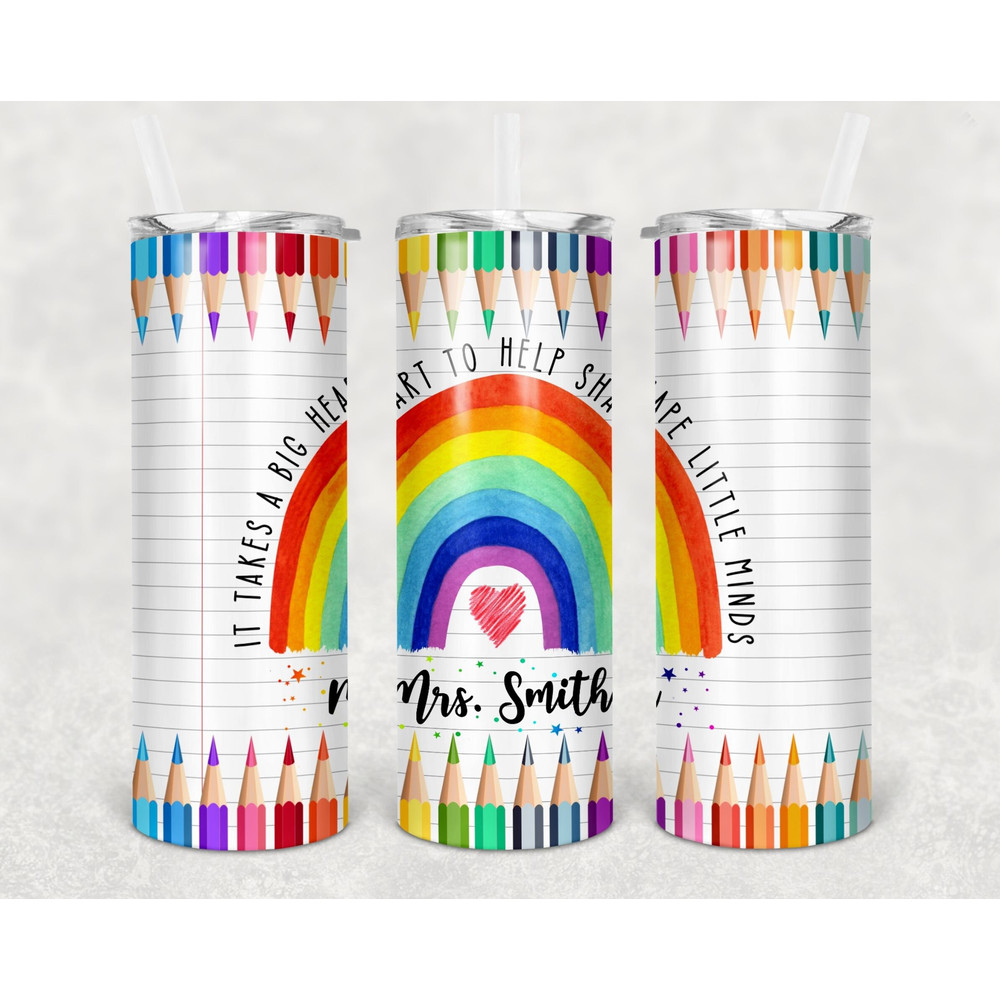 Teacher Mrs Smith Tumbler, Designs Skinny Tumbler, Teacher Mrs Smith Skinny Tumbler.jpg