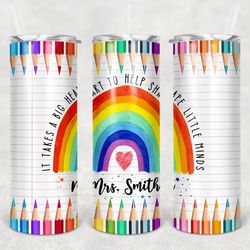 teacher mrs smith tumbler, designs skinny tumbler, teacher mrs smith skinny tumbler