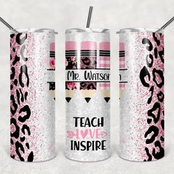 teacher mrs smith tumbler, teacher mrs smith skinny tumbler, designs skinny tumbler
